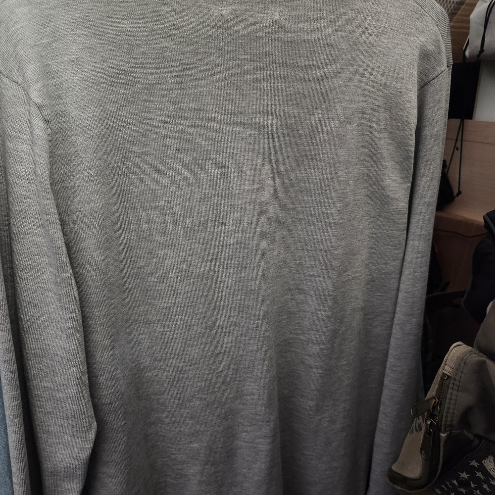 Great Notion Brewing Company Gray Cardigan with Black Lettering and Pirate Patch - Picture 3 of 4